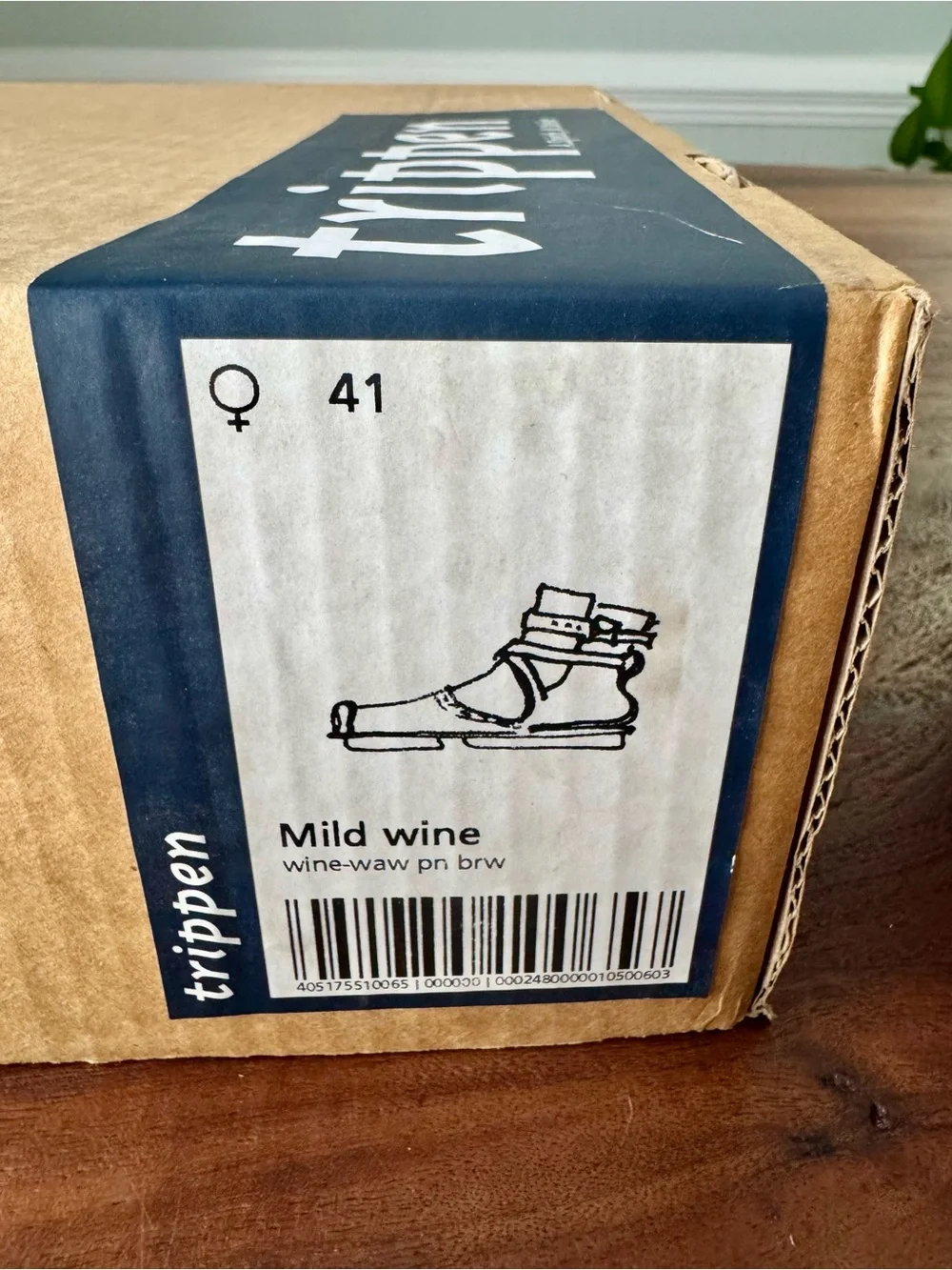 Trippen Women's Leather Strap Ankle Boots Size EU 41 Mild Wine (red) w/box EUC